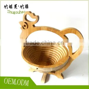 Fruit Basket Made by Bamboo Kitchen Decoration Food Grade thumbnail-5