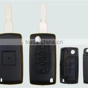 Lowest Price Replacement Citroen Remote Car Key For 3B 406 Flip Car Fob Shell Blank Citroen C2 C3 C4 C5 C6 Remote Key thumbnail-1