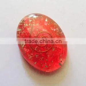 Orgonite Red Energy Oval : Orgone Chakra Oval Supplier India thumbnail-1