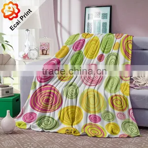 Home Special Colourful Digital Printing Heat Transfer Polar Fleece Blanket thumbnail-3