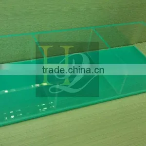 Square Colorful Acrylic Serving Tray, Acrylic Amenity Tray, Lucite Collection Boxes thumbnail-2
