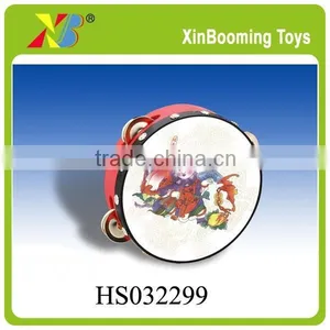 14CM Plasitc Traditional Chinese Painting Tambourine thumbnail-1