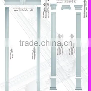 2016 High Quality Good Price Beautiful Polystyrene Crown Roman Columns Molds thumbnail-2
