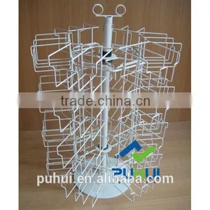 Four Sides Floor Spinning Tissue Display Stand With More Capability thumbnail-6