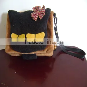 Two Sided Printing Logo Plush Velvet White Drawstring Pouch Bag for Mobile Phone thumbnail-5