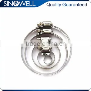 Quality Assured 4"/6"/8"/10"/12" Stainless Steel Worm Drive Duct Hose Clamp thumbnail-1