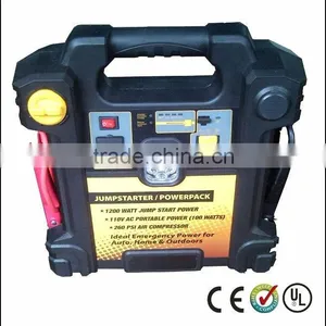 DC 12V 4 IN 1 Jump Start With Working Light/Air Compressor/Power Inverter thumbnail-1