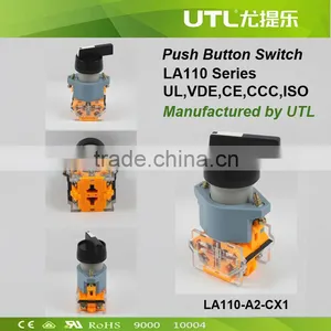 LA110-A2-CX1 110V 2 Pole Reset Push Button Switch thumbnail-1