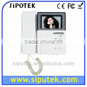 Indoor Phone 4'' B/W & 3.5'' TFT LCD Color Indoor Monitor With Surface Mounting Installation and Plastic Case thumbnail-1