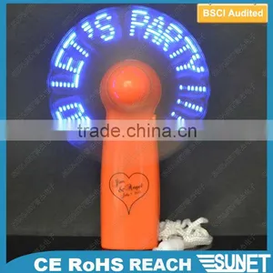 SUNJET 2016 Promotional Gift Electric Glow Self Programmable Led Message Fan thumbnail-1