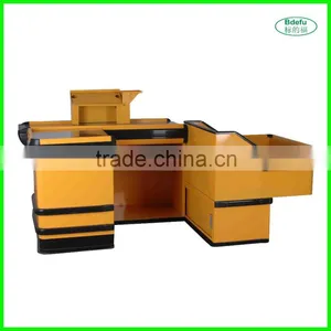 Wholesale Store Supermarket Wooden Cashier Desk thumbnail-1