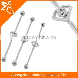 Vibrating Barbell Piercing, Pussy Piercing Barbell, Magnetic Industrial Ear Piercing thumbnail-1