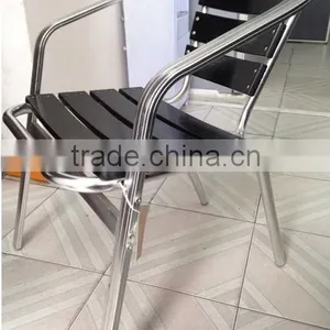 Stackable Aluminum Frame Wood Dining Chair (YC050) thumbnail-3