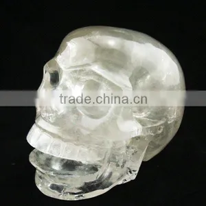 Hot-Sold Mouth-Opened Clear Quartz Skull On Sale thumbnail-1