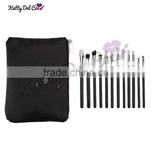 Fashion Color Private Label 12pcs Professional Makeup Brush Set,PU Bag Supplier's Choice thumbnail-4