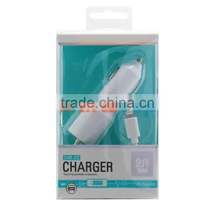 2A Car Charger With USB Cable Line For IPhone 6 5S 5C 5 With Retail Package Box thumbnail-1