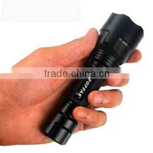 POPPAS C8 High Power 10W 500 Lumens XML T6 Tactical Aluminum LED 1101 Police Flashlight thumbnail-2