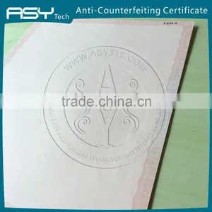 High Security Rainbow Printing Certificate Printing thumbnail-1