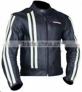 DL-1197 Leather Motorbike Jacket , Racer Jacket , Leather Wears thumbnail-1