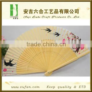 Vivid Flower Silk Hand Held Fan for Gift or Souvenir thumbnail-1