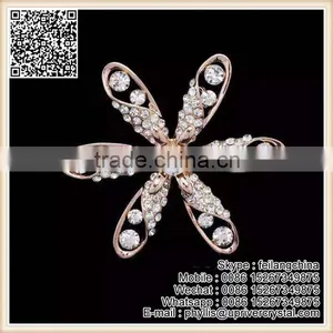 Cheap Hot Selling Crystal Rabbit Head Brooch Mouse Head Brooch thumbnail-3