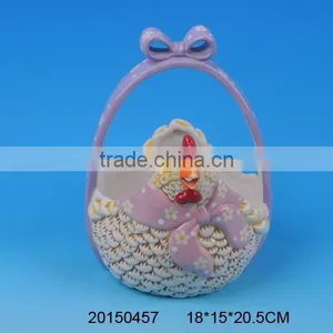 Easter Present Ceramic Egg Holder Baskets thumbnail-4
