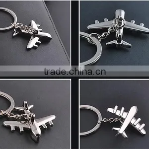 Keyring Mini Air Plane Metal Alloy Keychains Creative Gift Keyfob thumbnail-2