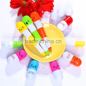 Flexible Ballpoint Pen Korean Stationery Creative Gift School Supplies Capsule Ballpoint Pen thumbnail-1