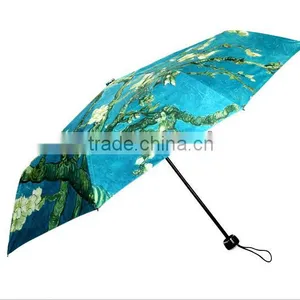 Chinese Landscape Painting Hot Sale Promotion Folding Umbrella thumbnail-1