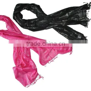 Viscose Scarf, Shawls Lurex Stoles thumbnail-1