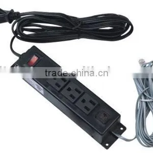 3 Plug Socket With On/off Switch on the Fixture thumbnail-1