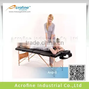 Portable Folding Wooden Massage Bed Used Hospital Massage With Soft PU Leather thumbnail-4