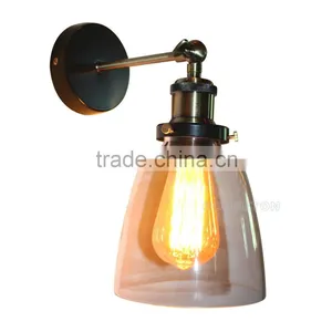 Hand Blown Glass Lamp Shade Wall Lamp Antique,Glass Lamp Shade Wall Lamp Antique,Wall Lamp Antique W3058 thumbnail-2
