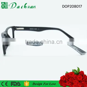 2016 New Trendy Old Fashion Wooden Brush Fake Acetate Naked Glasses Frames Eyewear thumbnail-3