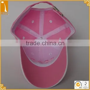 New Custom Female 6 Panel 100%cotton 3D Embroidered Curved Baseball Cap Wholesale thumbnail-5