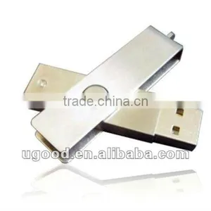 8GB Metal USB Flash Drive Swivel Free Engaving Logo thumbnail-1