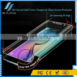 Transparent 3D Curved Full Cover Tempered Glass for S6 Edge thumbnail-5