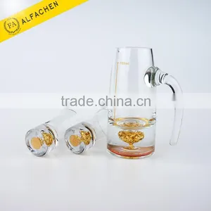 1 Pot + 2 Cups Unique and Luxury Wine Decanter Set / Wine Glass Set thumbnail-2