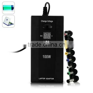 High Quality Universal Laptop Charger 100W Car Power Adapter And Home Universal Notebook Adapter 100W Led Adjustable Voltage thumbnail-3