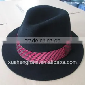 Fashion Factory Hot Sale Fedora Hat With Brim for Men and Women thumbnail-1