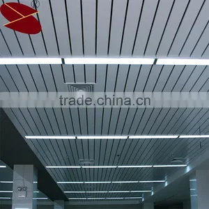 Railway Station Ceiling Decoration of Timber Aluminum Strip Ceiling thumbnail-1