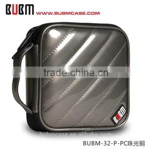 Fashion Copper 32 Capacity PU Leather Cover CD Case DVD Case Car Disc Case thumbnail-2