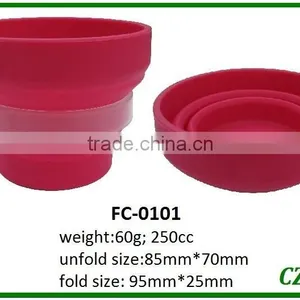 Collapsible Silicone Cup Foldable Cup thumbnail-1