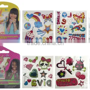 Fashionable Temporary Customized Tattoo Sticker With Diamond thumbnail-1
