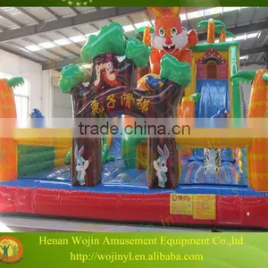 2016 Henan Inflatable Rabbit Bouncy Castle/inflatable Bouncer Slide for Sale thumbnail-1
