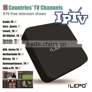 976 Free TV Channels Android 4.4 4k Output Media Box Iptv thumbnail-1