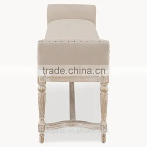 Marlborough Upholstered Bench Ottoman Modern Furniture thumbnail-3