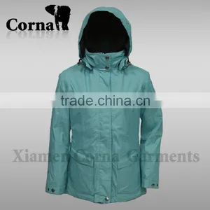 Women Blue Waterproof Winter Riding Jacket thumbnail-1