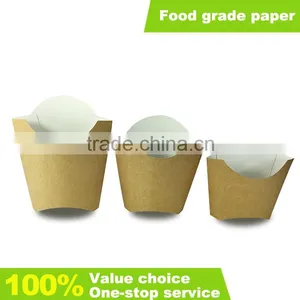 Disposable French Fries Chips Paper Box Brown Craft Paper Case French Fries Packaging Box thumbnail-1