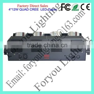 American DJ Zipper 4-Head Barrel Mirror Scanner 4pcs 10W RGBW 4IN1 LED Disco DJ Light thumbnail-5